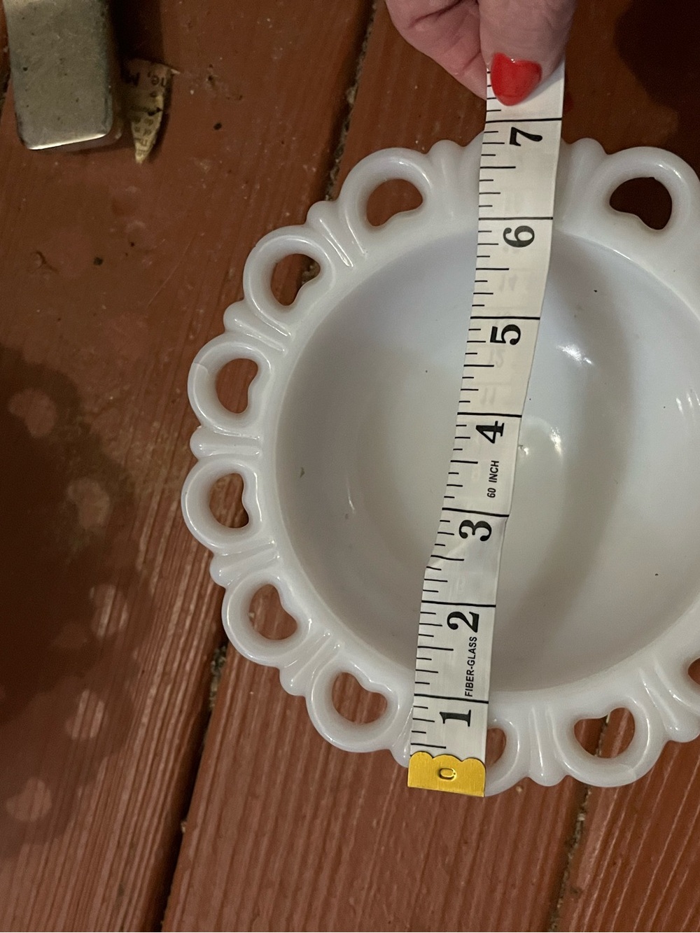White Lace-Edge Milk Glass Bowls - Set of 2